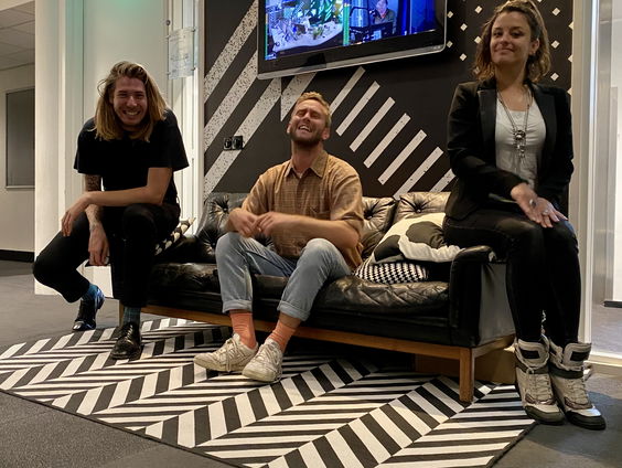 Tim den Besten was in de studio en het was heel gezellig!