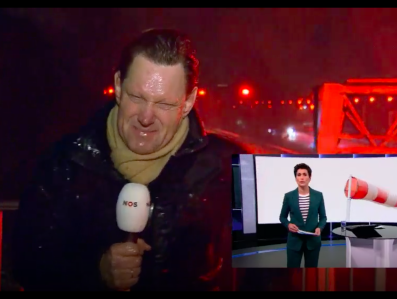 We spraken Henrik Willem Hofs, de verslaggever die Ciara trotseerde