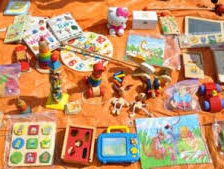 Digitale kleedjesmarkt met Femke op de fluit en Benjamino op de piano