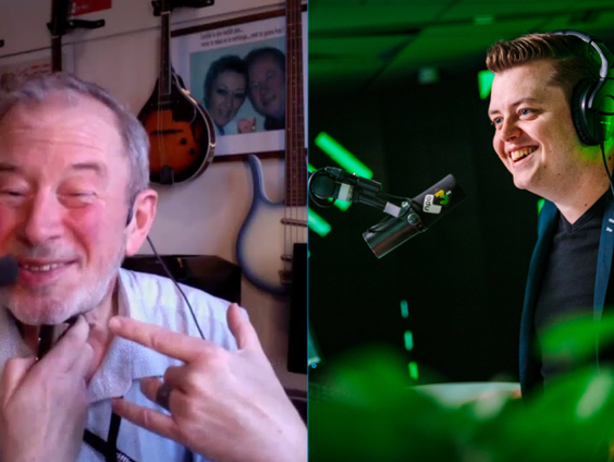 Radiomaker Hennie Knops heeft dankzij dit apparaat zijn stem terug en Rob belt hem