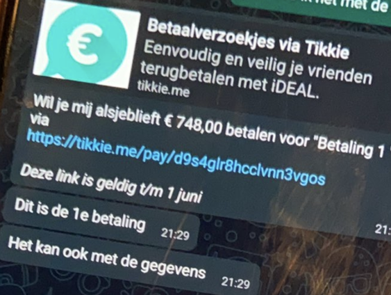 WhatsApp-fraudeur pranken samen met Twitter