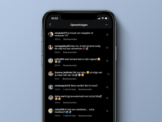 Waarom plaatsen Celly429, Tatachelia6 en anderen gore berichten op Instagram?
