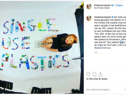 Linde Merckpoel over maand zonder plastic: "geen wortel te vinden die niet in plastic zit"