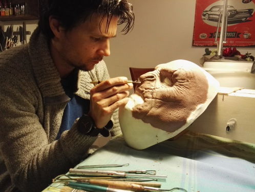 Rogier was 3,5 jaar Special Make-up artist bij 'The Lord of the Rings'