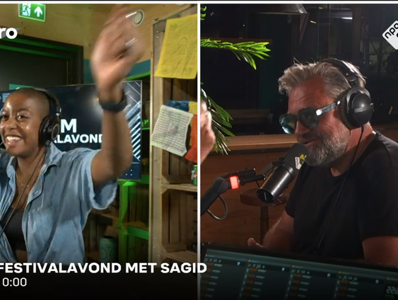 Lowlands-directeur Eric van Eerdenburg is uur lang co-host bij Sagid