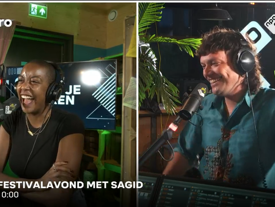 Best Kept Secret festivaldirecteur Maurits Westerik is uur lang co-host bij Sagid