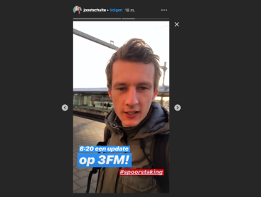 Nacht-dj Joost wacht op de trein, maar komt ie?