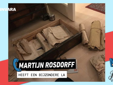 Martijn Rosdorff vindt zeventiende-eeuwse papieren in oude rommel-la