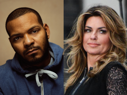 Hef luistert Shania Twain na een optreden