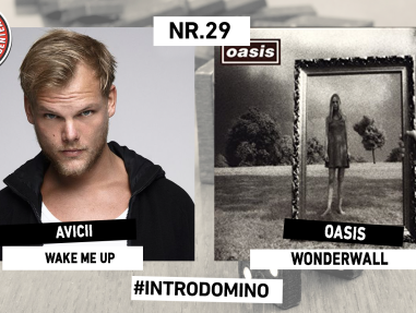 INTRODOMINO: AVICII - WAKE ME UP & OASIS - WONDERWALL
