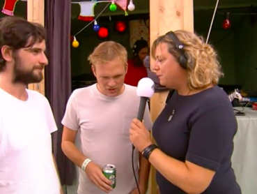 Roosmarijn vindt een radio-concurrent op Lowlands