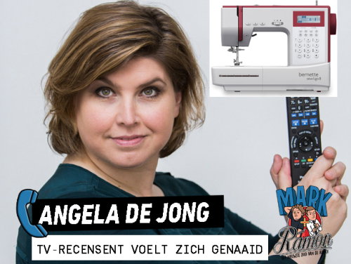 Angela De Jong is boos