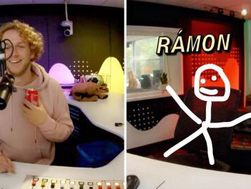 Rámon komt gerust te laat voor eigen show