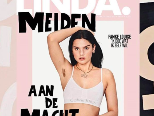 Famke Louise doet wat ze wil met haar okselhaar