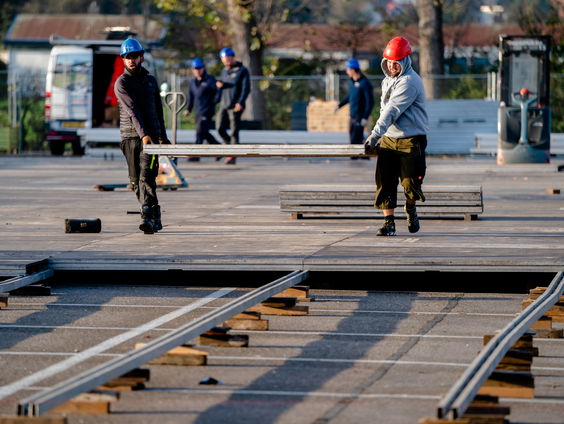 Een kijkje bij de bouw van een XL-testlocatie