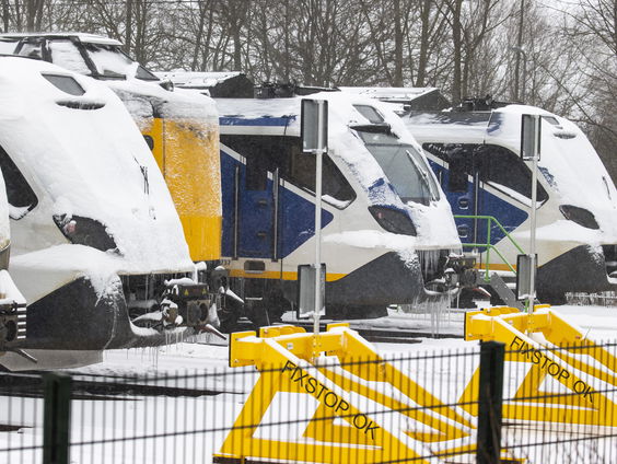 Weinig treinen op Amsterdam Centraal