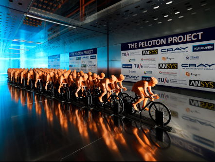 Wielrenner in peloton hoeft écht veel minder te trappen