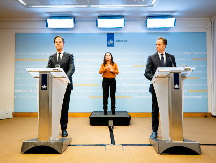 Persconferentie 31 maart: coronamaatregelen verlengd tot en met 28 april