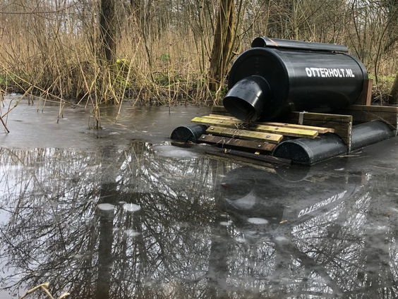 Nestkast voor otters