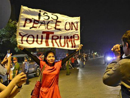 Vietnamese protestzangeres