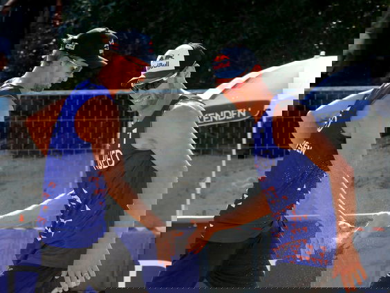 Beachvolleyballers Brouwer en Meeuwsen, vijf jaar na brons