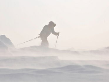 Sneeuwmeten op de Noordpool