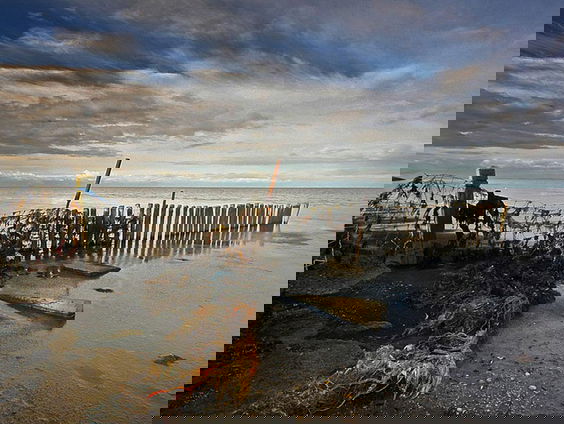 Stroomkabel door de Waddenzee