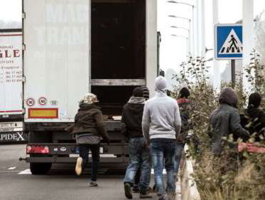 Vrachtwagenchauffeurs Calais