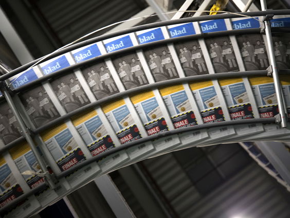 Geen papieren kranten vandaag