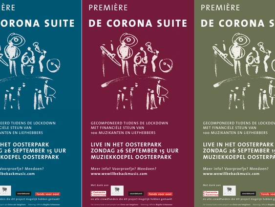 80 muzikanten die tijdens de lockdown vanuit huis samen muziek maakten staan nu live in het Oosterpark