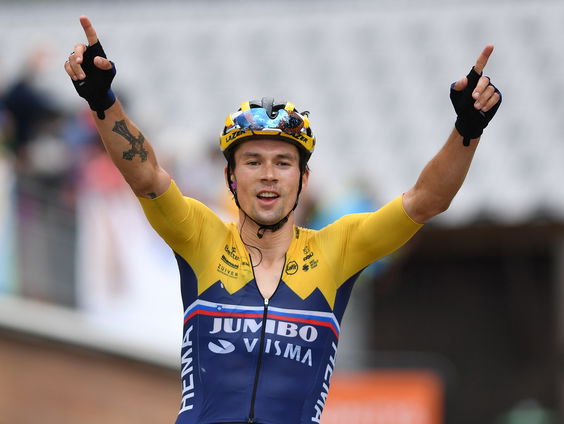 Gio Lippens onder de indruk van Roglic: 'Hij kwam niet eens uit het zadel en niemand kon volgen'