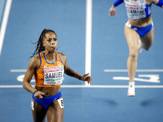 Brons voor Jamile Samuel op 60 meter EK indoor atletiek