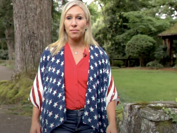 Extreemrechtse complotdenkster Marjorie Taylor Greene op weg naar Amerikaanse Congres