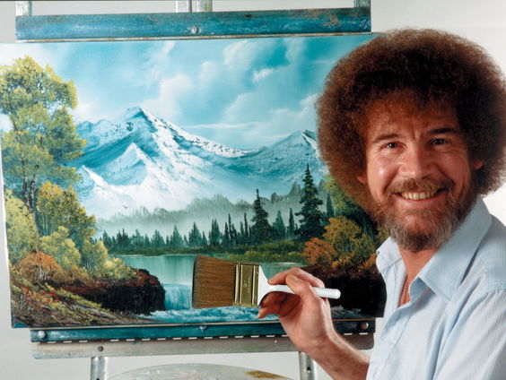 "Bob Ross is de ontgrenzer van de kunst"