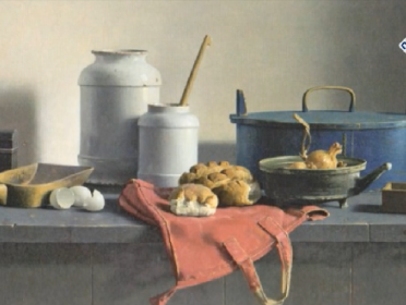 Henk Heideveld verkoopt kopieën van kunstschilder Helmantel