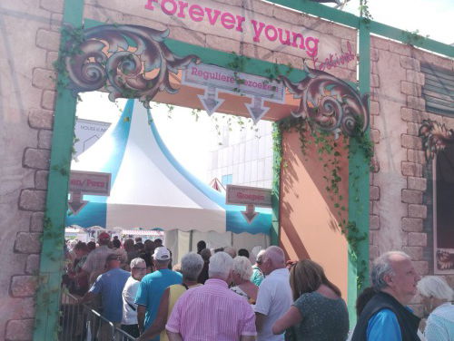 Reinout op het Forever Young Festival