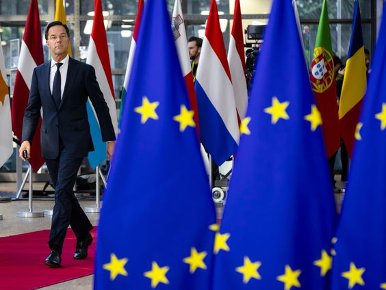 Alle ogen tijdens EU-top gericht op Rutte