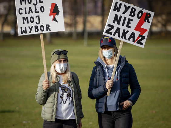 Abortusprotesten in Polen
