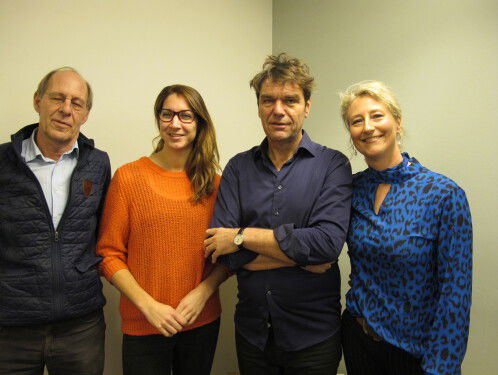 Dirk Jan Roeleven en Margot Boer op De Perstibune