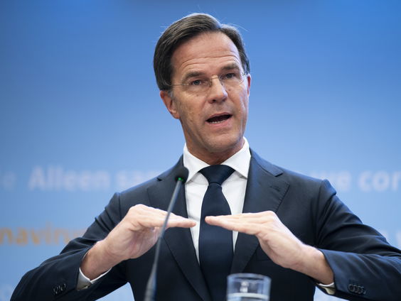 Persconferentie premier Rutte en Hugo De Jong