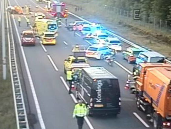 Spookrijder botst op auto A12, één dode