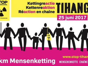 Megaprotest tegen Belgische kerncentrale