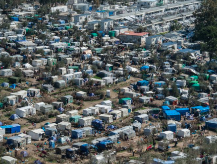 De omstandigheden in Lesbos en het effect van corona