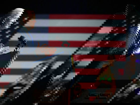 Victor Vlam over de speech van President Biden in Tulsa