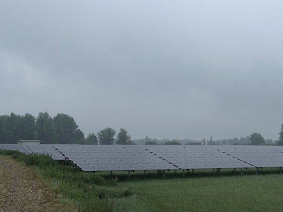 Natuur tussen de zonneparken