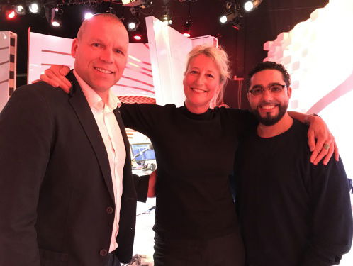 Nico-Jan Hoogma en Mounir Toub op De Perstribune