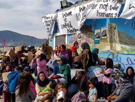 Onrust op Lesbos, wil hulp van Athene