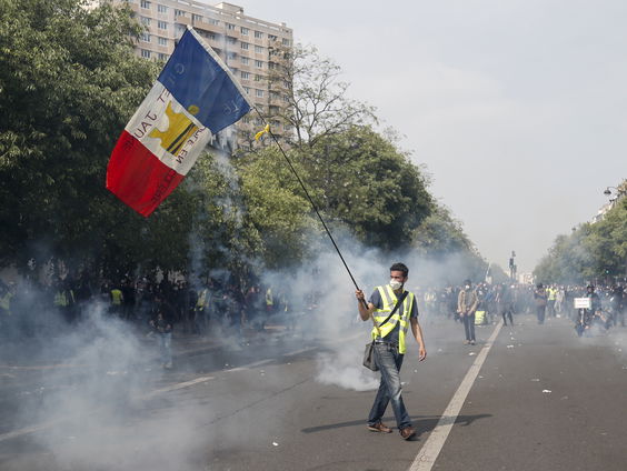 Gele hesjes terug in Frankrijk