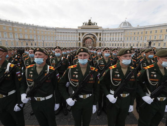 Het 'Rode Leger' marcheert, ondanks corona