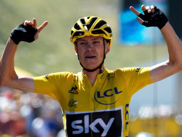 Viervoudig Tourwinnaar Chris Froome moet het tegenwoordig doen met een rol in de marge